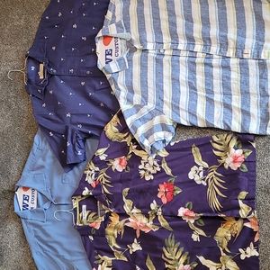 4 Tommy Bahama short sleeve button down bundle XL